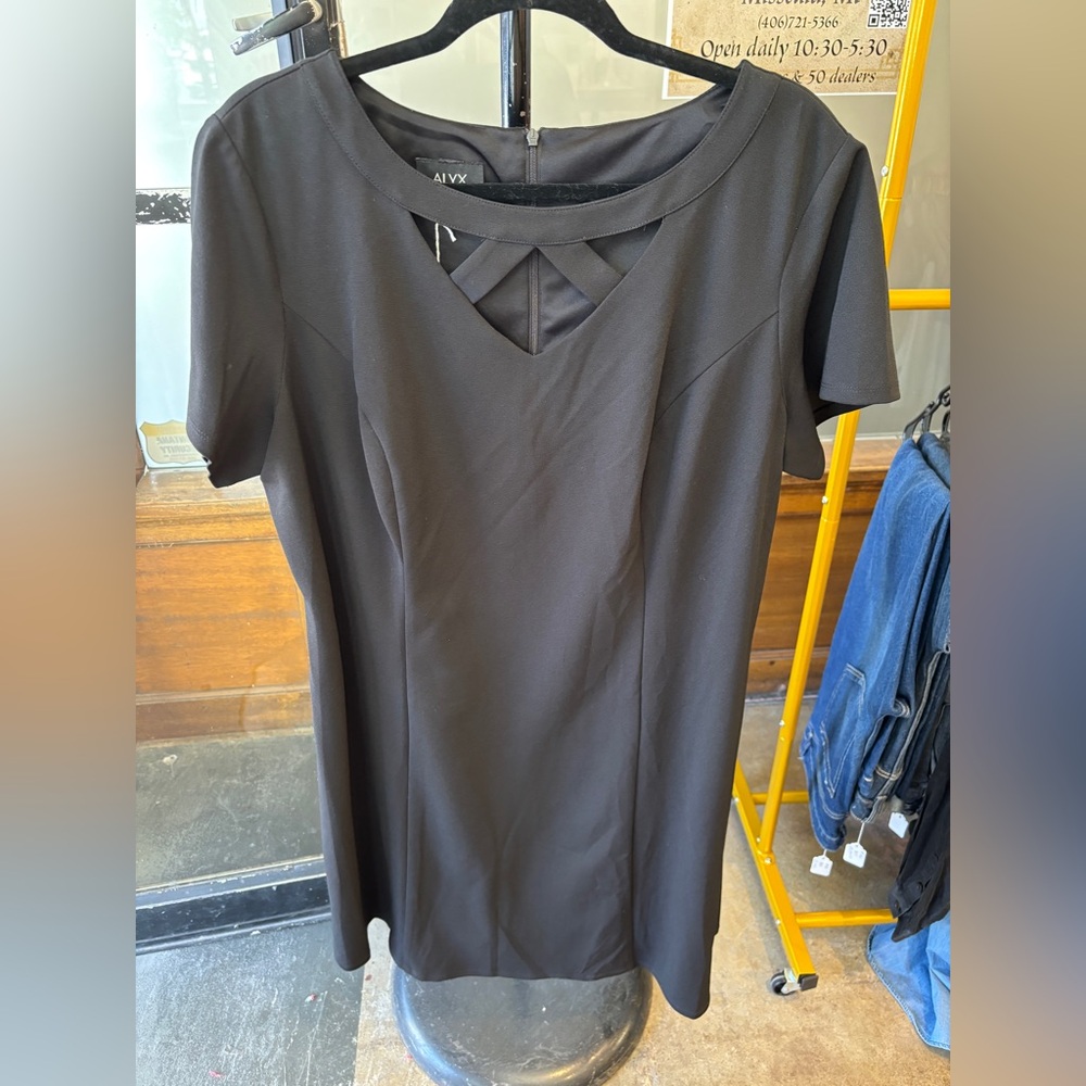 Alyx Classic Black Dress with Neck Cutout